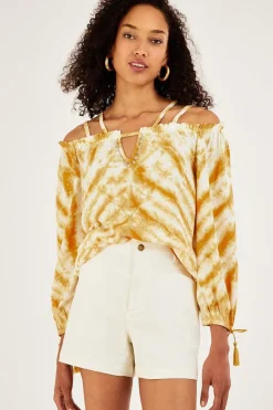 Tie Dye Printed Long Sleeve Top