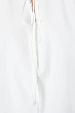 Tie Neck Grandad Collar Shirt
