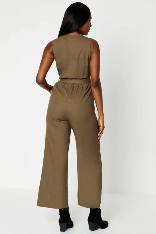 Tie Waist Jumpsuit