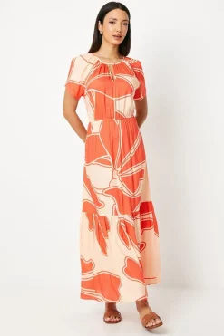 Tie Waist Tie Dye Maxi Dress