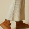 Tilly Faux Suede Flatform Ultra Low Bootie