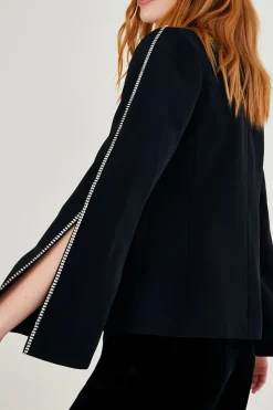Tori Cape Trimmed Jacket