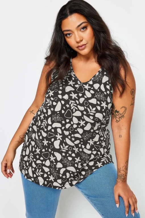 Tropical Print Vest Top