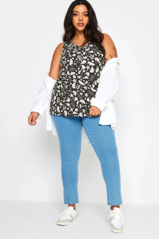 Tropical Print Vest Top