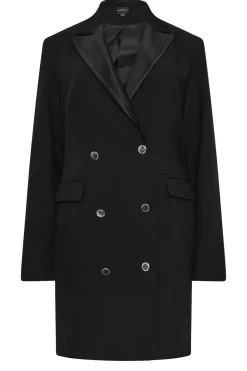 Tuxedo Button Detail Dress