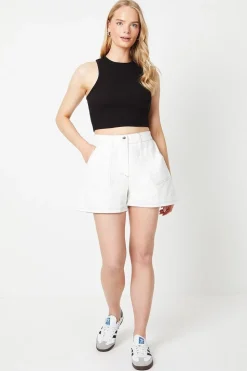 Twill Contrast Stitch Shorts
