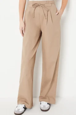 Twill Drawstring Paperbag Trouser