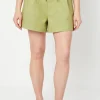 Twill Paperbag Tab Detail Shorts
