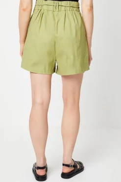 Twill Paperbag Tab Detail Shorts