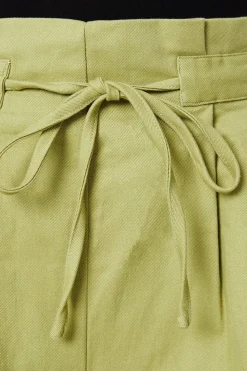 Twill Paperbag Tab Detail Shorts