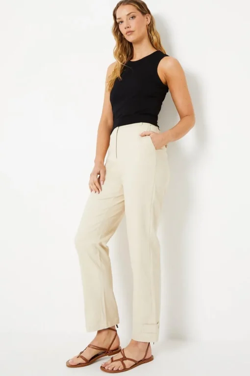 Twill Tab Detail Trouser