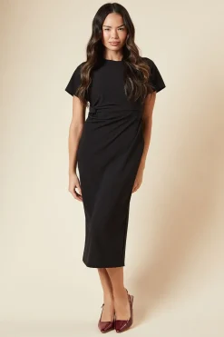 Twist Scuba Midi Dress