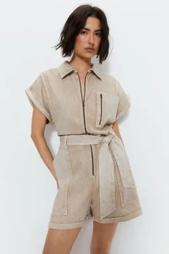 Utility Pocket Detail Playsuit
