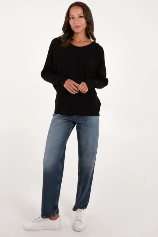 V Neck Ribbed Jumper