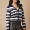 V Neck Wide Sleeve Cardigan