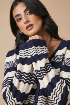 V Neck Wide Sleeve Cardigan