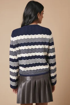 V Neck Wide Sleeve Cardigan