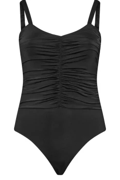 V Neckline Ruched Bodysuit