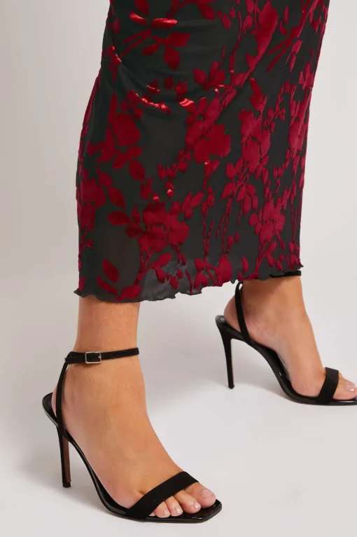 Velour Midaxi Dress