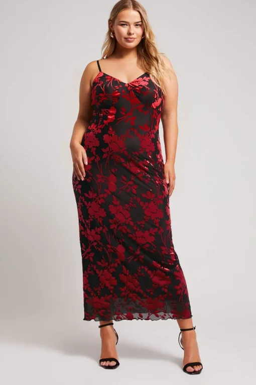 Velour Midaxi Dress