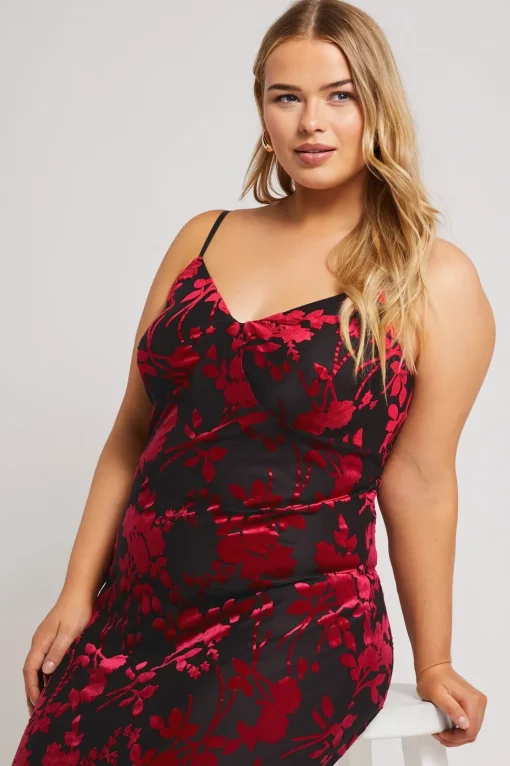 Velour Midaxi Dress