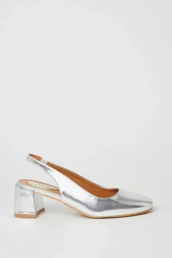 Vienna Slingback Medium Block Heel Court Shoes
