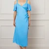 Viscose Satin Midaxi Dress