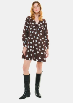 Watercolour Daisy Poplin Dress-