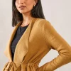 Waterfall Belted Knitted Jacket