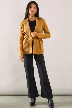 Waterfall Belted Knitted Jacket
