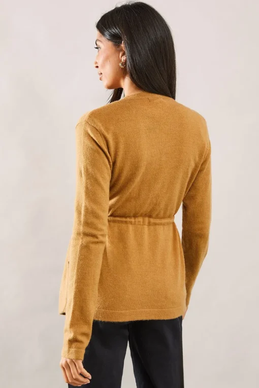 Waterfall Belted Knitted Jacket