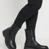 Wide Fit Chunky Wedge Chelsea Boots