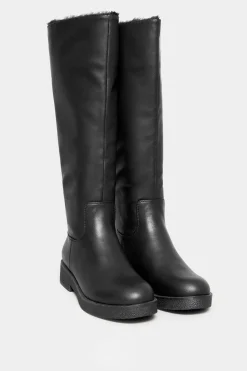 Wide Fit Faux Fur Lined Knee High Boots