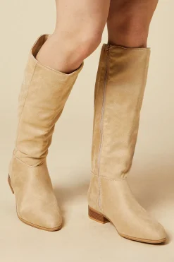 Wide Fit Karlee Knee High Flat Boots