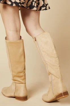 Wide Fit Karlee Knee High Flat Boots