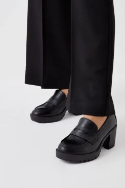 Wide Fit Lenny Heeled Loafers