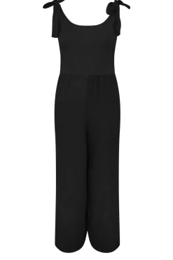 Wide Leg Textured Jumpsuit