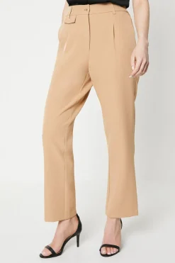 Wide Leg Zip Pocket Detail Trouser