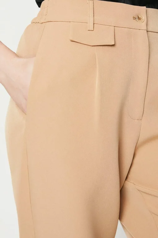 Wide Leg Zip Pocket Detail Trouser