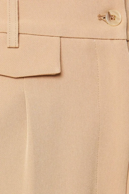 Wide Leg Zip Pocket Detail Trouser