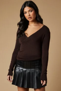 Wrap Knitted Top