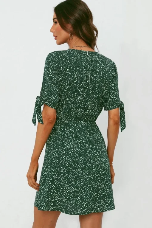 Wrap Top Summer Mini Dress