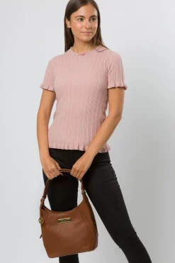 'Abigail' Leather Shoulder Bag