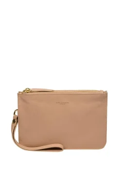 'Addison' Nappa Leather Clutch Bag