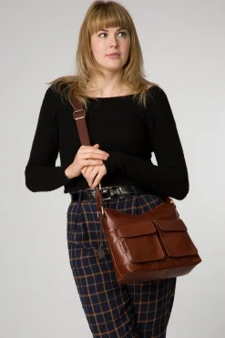 'Aimee' Leather Shoulder Bag