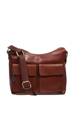 'Aimee' Leather Shoulder Bag
