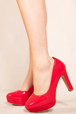 'Alvina' Platform Block High Heel Court Pumps