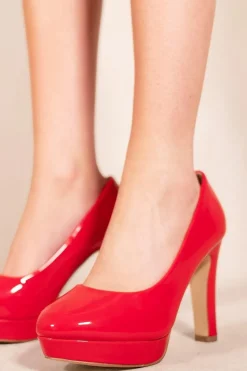 'Alvina' Platform Block High Heel Court Pumps