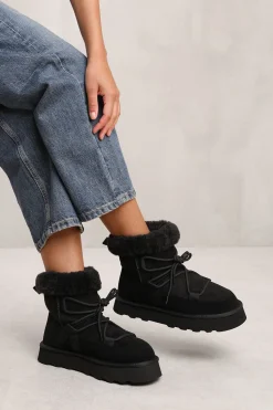 'Amala' Ankle Boot With Faux Fur Lining