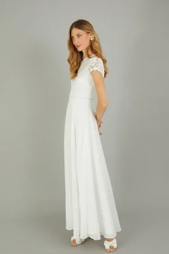 'Angela' Lace Bridal Maxi Dress
